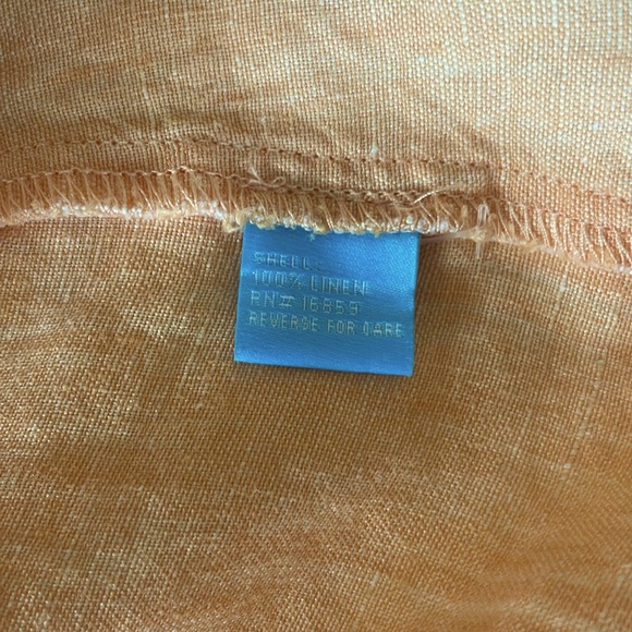 J. McLaughlin - Linen Sleeveless Shirtdress - Orange - Size M - Picture 6 of 6